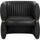 Tryor Vintage Black Night Leather Lounge Chair